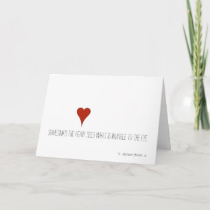 Red Heart Valentines Day Card