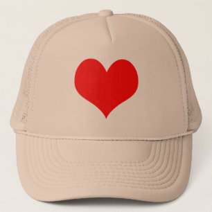 Red Heart Valentines Day Design Trucker Hat