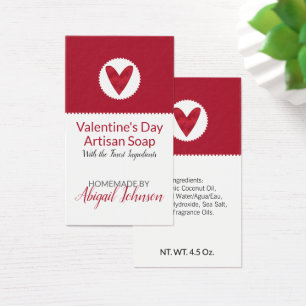 Red Heart Valentine's Day Homemade Handmade Soap