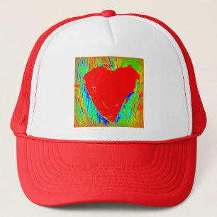 red heart valentine's hat