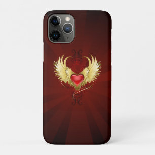 Red Heart with Golden Wings Case-Mate iPhone Case