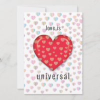 red heart with speckels pattern
