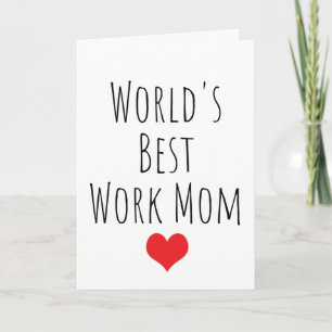 Red Heart World's Best Work Mum Card