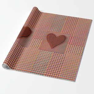 Red Heart Wrapping Paper