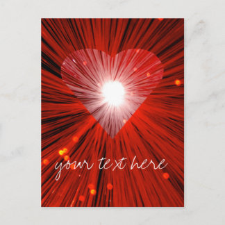 Red Heart 'Your Text' postcard