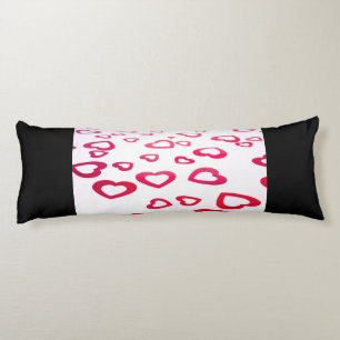 Red hearts body cushion