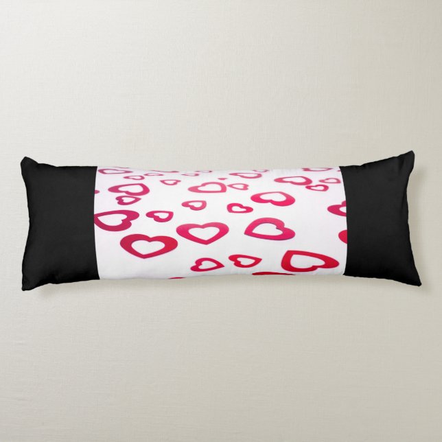 Red hearts body cushion (Back)