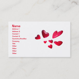 Red Hearts Business Card