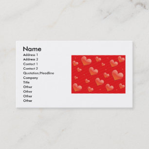 Red Hearts Business Card