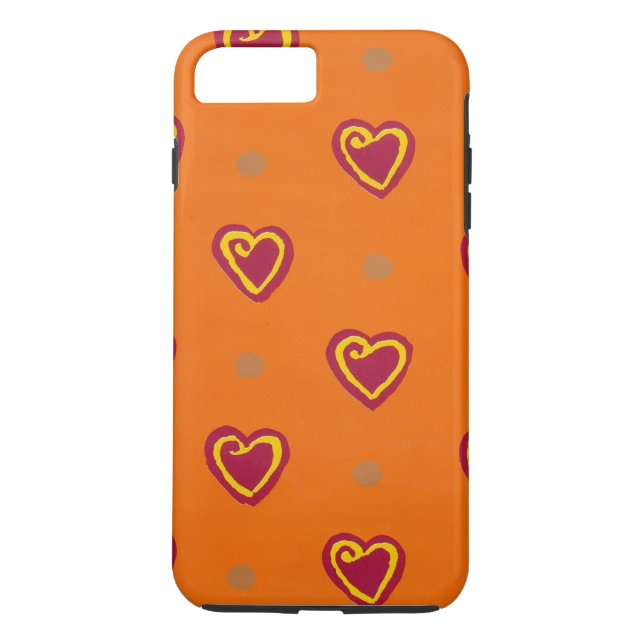 Red Hearts Case-Mate iPhone Case (Back)