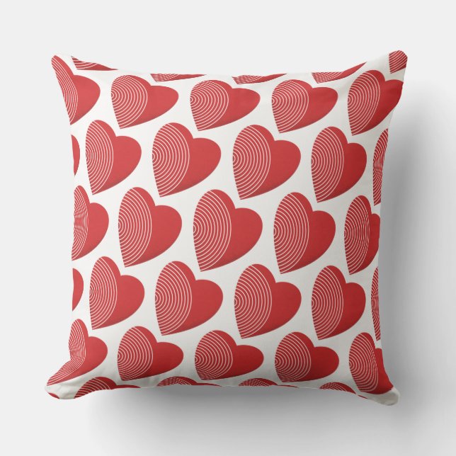 Red Hearts Cushion (Front)