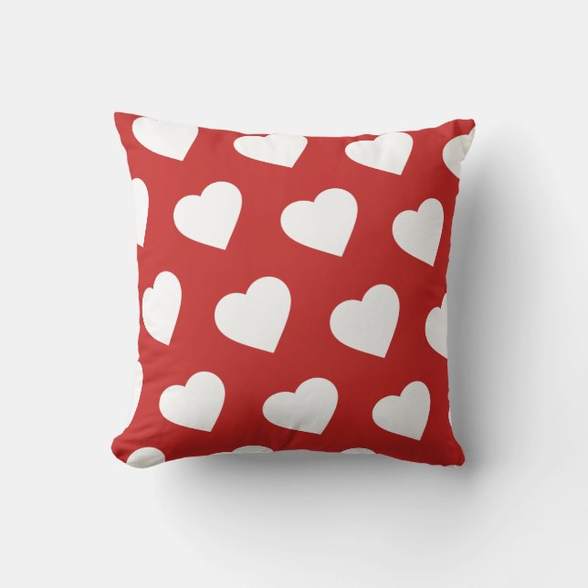 Red Hearts Cushion (Front)