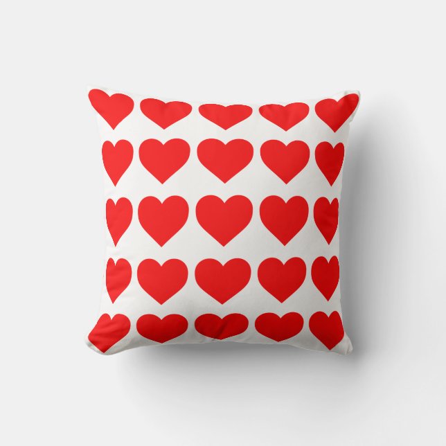 Red Hearts Cushion (Front)