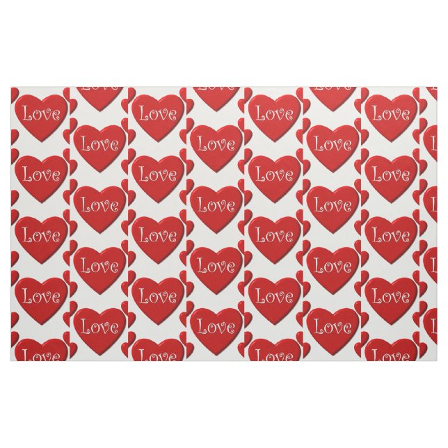 Red Hearts Fabric (Fat Quarter)