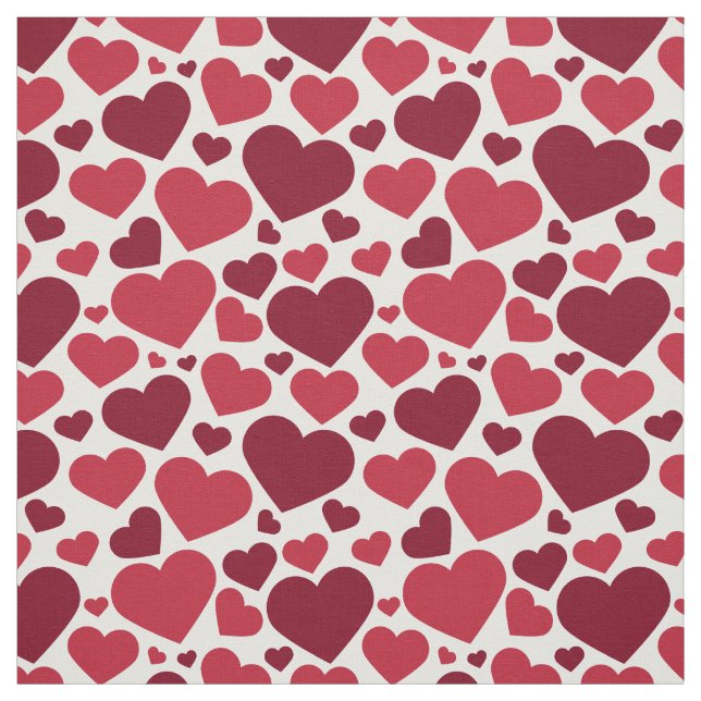 Red Hearts Fabric (Swatch)