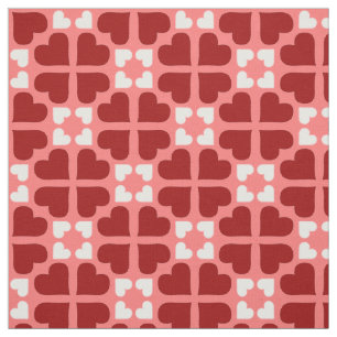Red Hearts Fabric Red Love Valentine's Fabrics