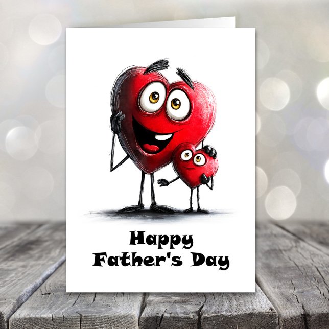Red Hearts Father’s Day Card (Creator Uploaded)