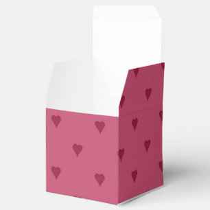 Red Hearts Favour Box