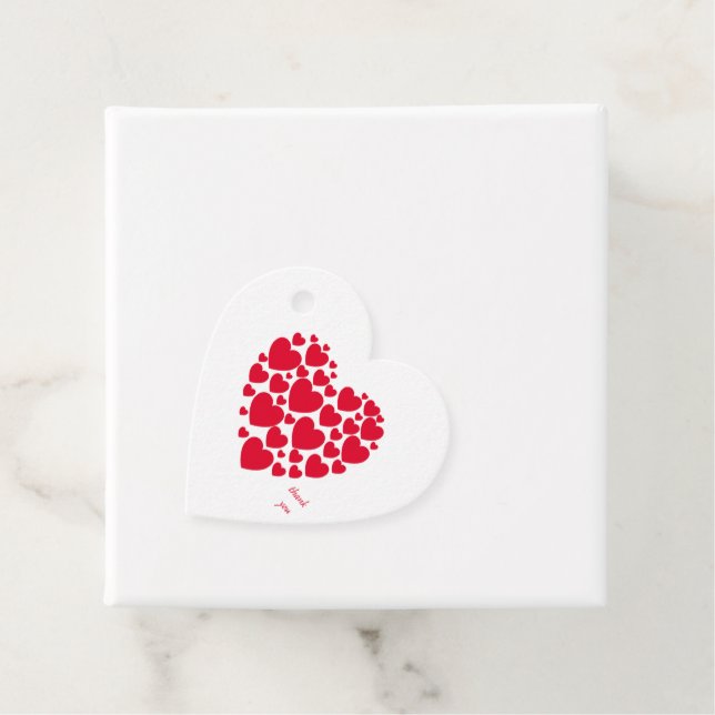 Red hearts favour tags (In Situ)