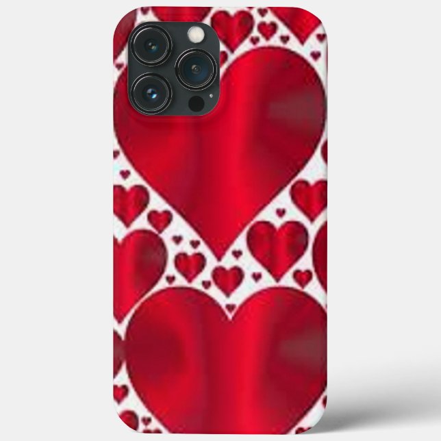 RED HEARTS FOR VALENTINE'S DAY Case-Mate iPhone CASE (Back)