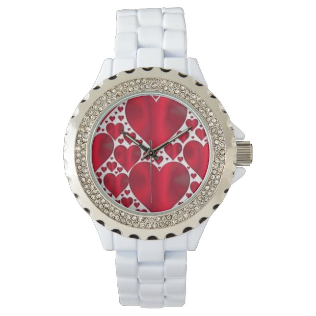 RED HEARTS FOR VALENTINE'S DAY WATCH (Front)