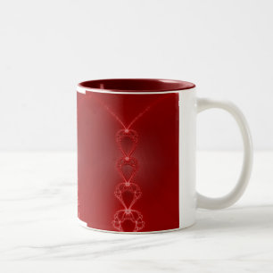 Red Hearts Fractal Mug