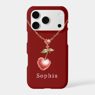 Red Hearts Gold Necklace