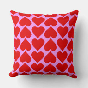 Red Hearts Gone Wild Cushion