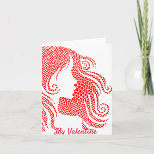 Red Hearts Happy Valentine'S Day Card
