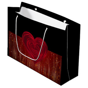 Red Hearts Large Gift Bag
