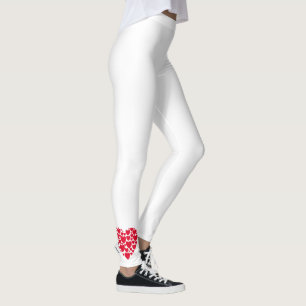 Red hearts, leggings
