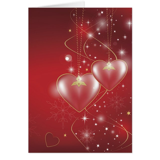 Red Hearts love relationships wallpaper background (Front)