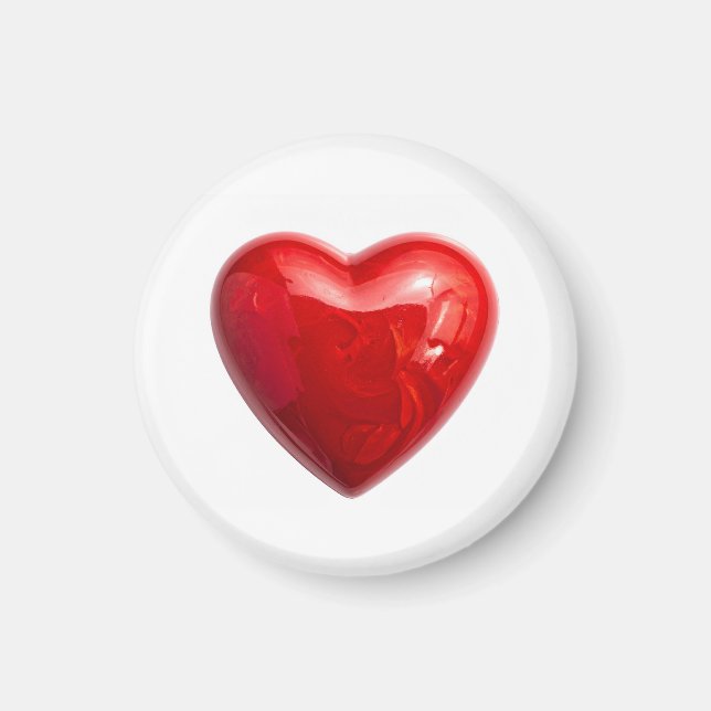 Red hearts magnet (Front)