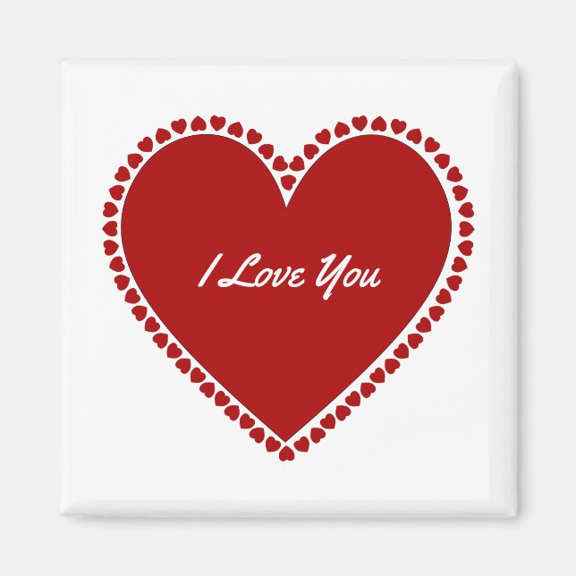 Red Hearts Magnet (Front)