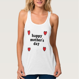 Red hearts mothers day singlet