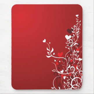 Red Hearts Mouse Pad