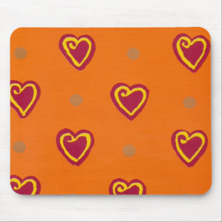 Red Hearts Mouse Pad