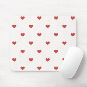 Red Hearts Mouse Pad