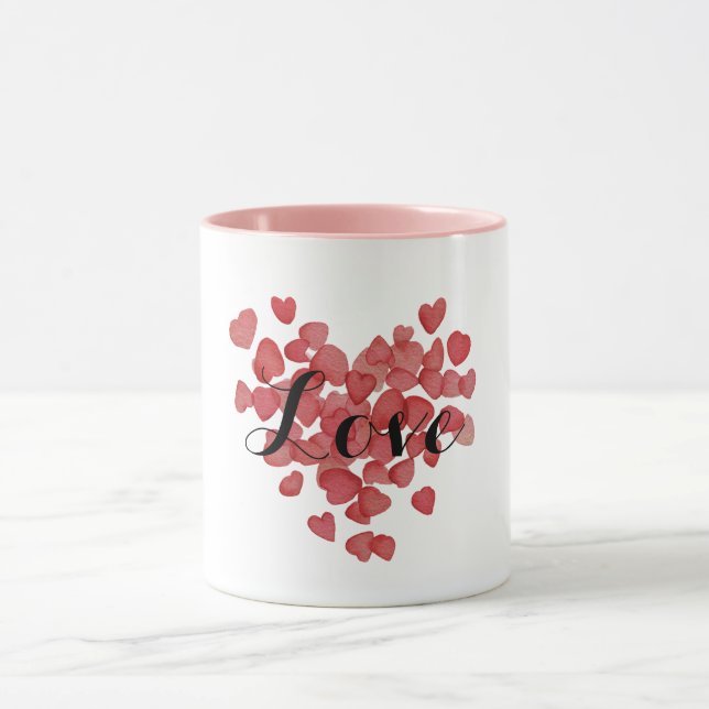 Red Hearts  Mug (Center)