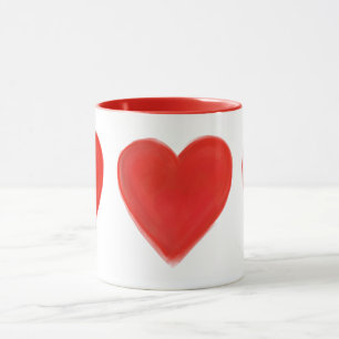 RED HEARTS MUG