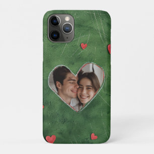 Red Hearts on Green Grass Case-Mate iPhone Case