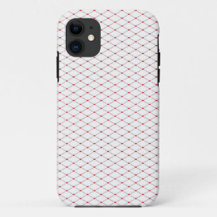 red hearts on white Case-Mate iPhone case
