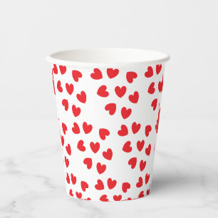Red Hearts Paper Cup - HAMbyWG