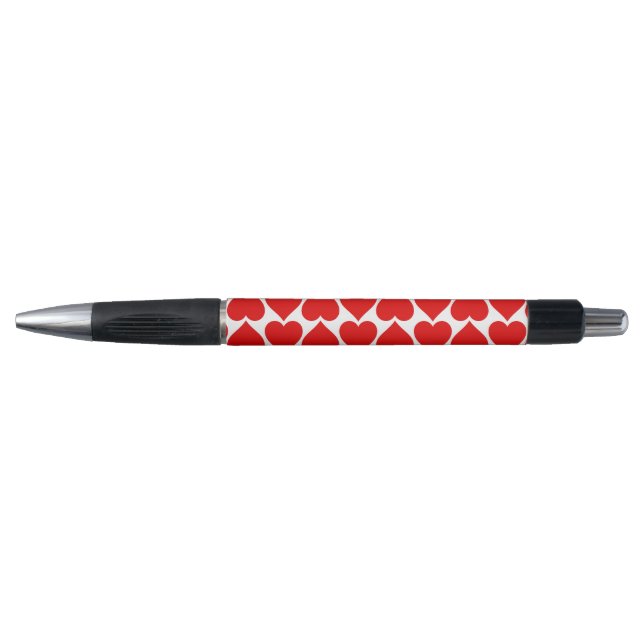 Red Hearts Pattern, Romantic, Love (Front)