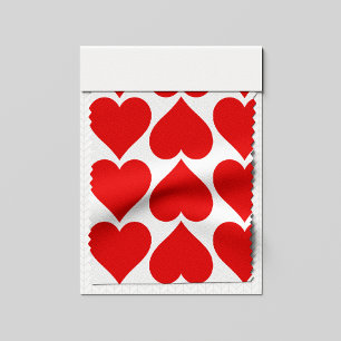 Red Hearts Pattern, Romantic, Love Fabric