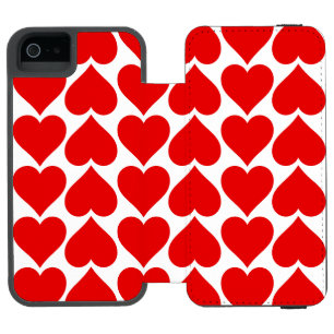 Red Hearts Pattern, Romantic, Love Incipio Watson™ iPhone 5 Wallet Case