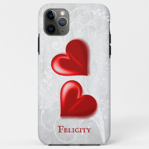 Red Hearts Personalised  Case-Mate iPhone Case