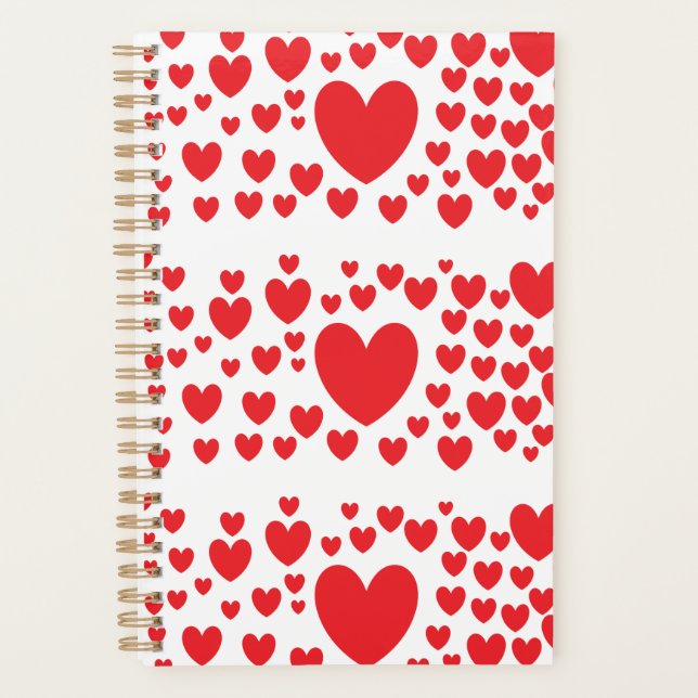 Red Hearts Planner  (Front)