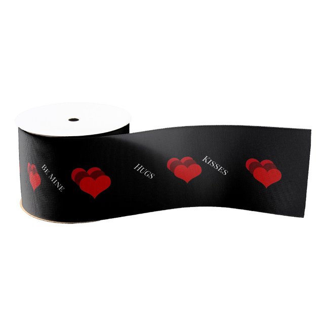 Red Hearts Ribbon Grosgrain Ribbon (Creator Uploaded)