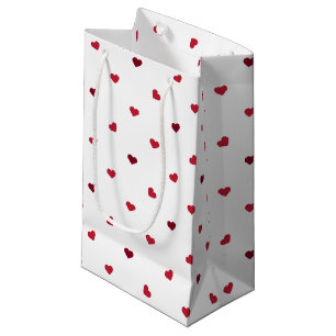 Red Hearts Small Gift Bag